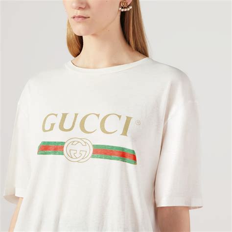 gucci t shirt dame|t shirt gucci boutique.